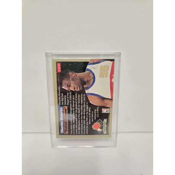 1992-93 Fleer Ultra Rejector Dikembe Mutombo #2 HOF - Picture 2 of 3